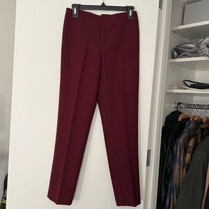 club monaco burgundy tapered trousers 00